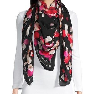 Alexander McQueen scarf - rose petal design